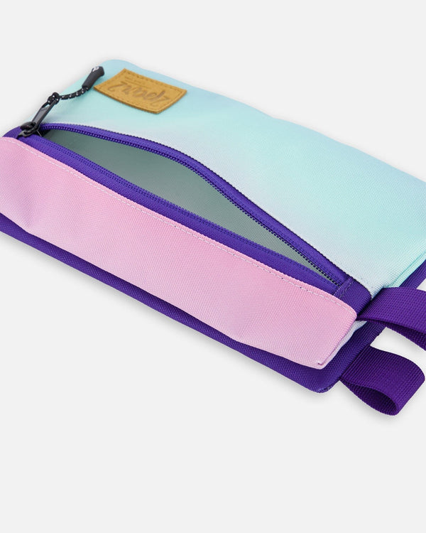 Double Pencil Case Purple Gradient - H20ZEC_021