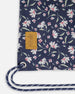 Drawstring Bag Navy Flower Print - H20ZSC_016