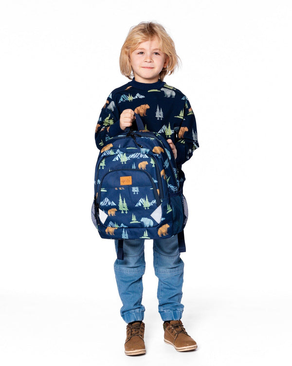 Little Kids Backpack Navy Animal Print - H20ZSD2_030