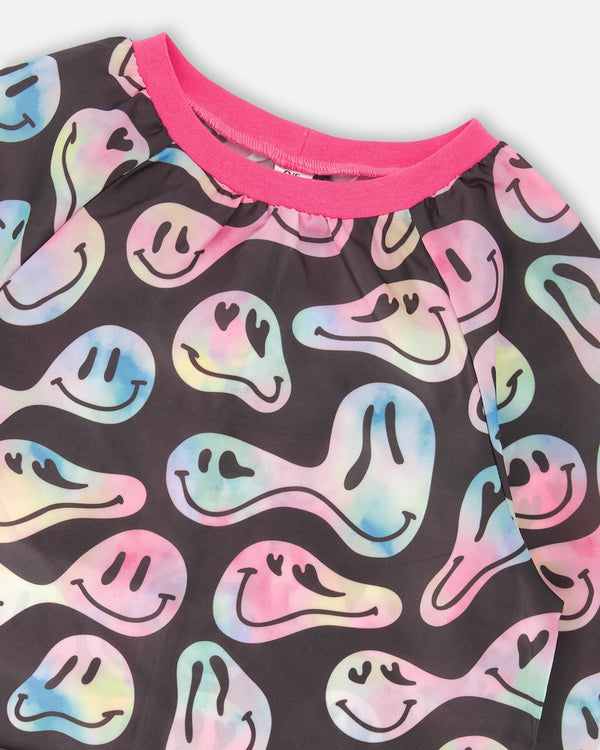 School Apron Smiley Face Girl - H20ZTA_018