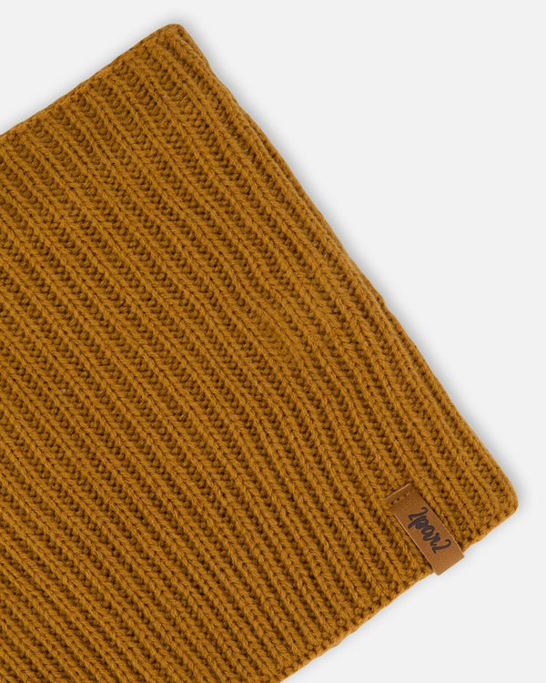 Mid-Season Knit Neck Warmer Brown Pecan - H20ZW02_948