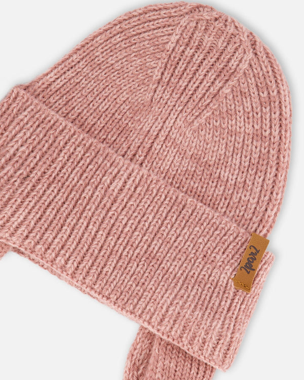 Baby Mid-Season Knit Hat Dusty Pink - H20ZW08_643