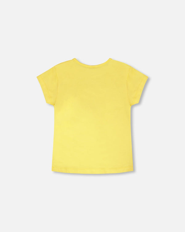 Organic Cotton Jersey T-Shirt Yellow - H30H70_02190