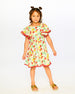 Viscose Dress White Daffodil Print - H30H85_3H123