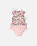 Two-Piece Swimsuit Pink Hibiscus Print - H30OG71_3H152