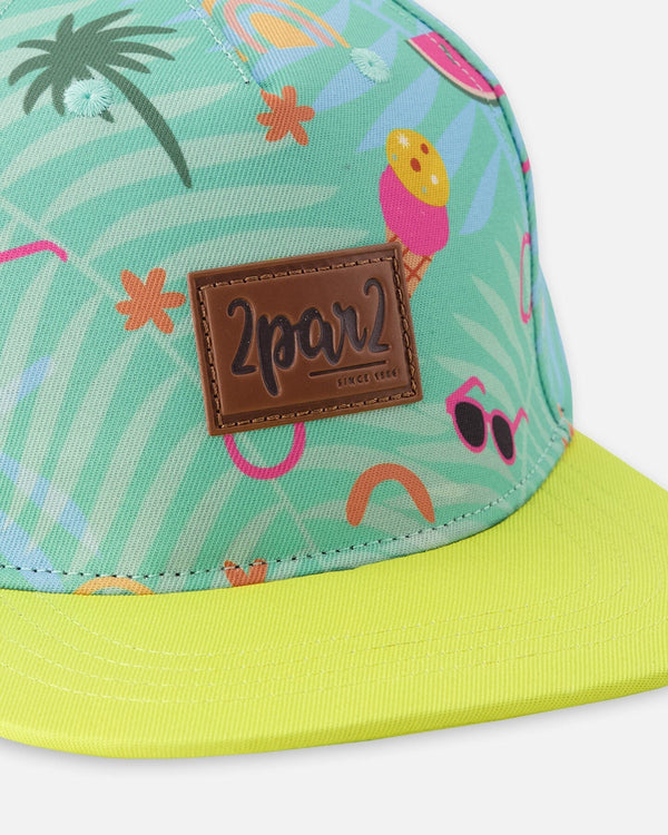 Cap Green Beach Print - H30VGC_3H147