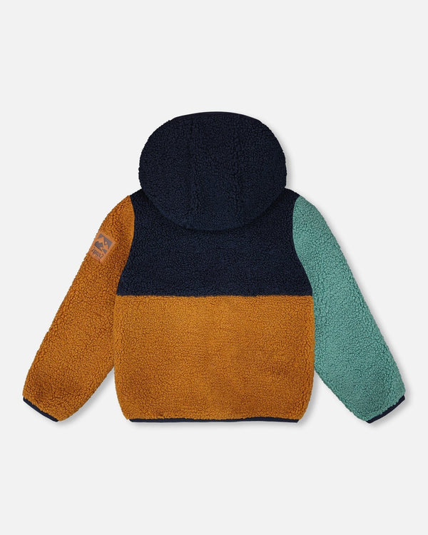 Sherpa Jacket Navy Colorblock - H30W60_01730