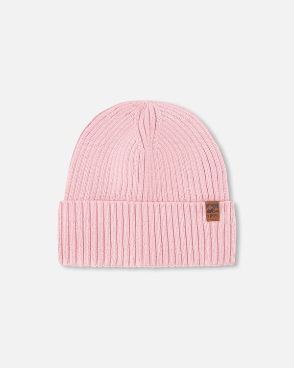 Knit Hat Pale Pink - H30WT24_06003