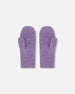 Ribbed Knit Mittens Lavender - H30WT26_05002