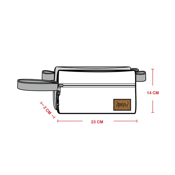 Double Pencil Case Lilac Cat Print - H20ZEC_008