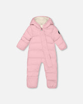 Combinaison de neige compressible BABY CLOUD conçue pour siège d’auto rose