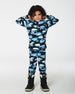 Two Piece Thermal Underwear Set Black Printed Polar Bears - G10Y600_022