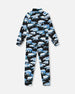 Two Piece Thermal Underwear Set Black Printed Polar Bears - G10Y600_022