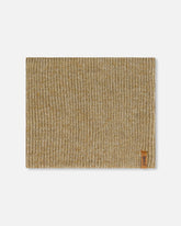 Cache-cou de mi-saison en tricot taupe