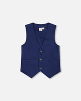 Gilet sans manches bleu marine
