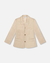 Blazer à deux boutons taupe clair