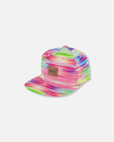 Casquette imprimée multicolore