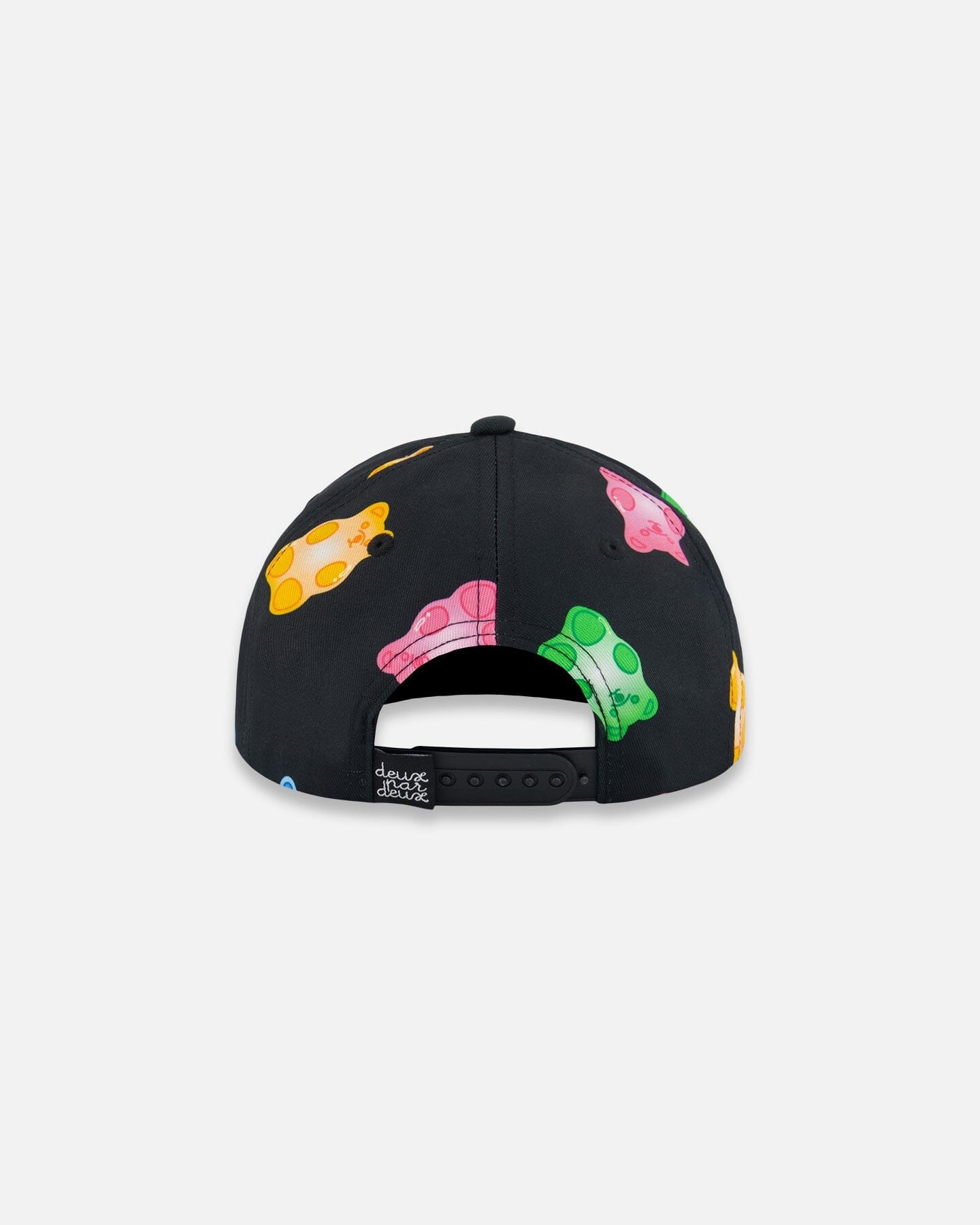 Printed Cap Black And Multicolored Gummies - G30VGC_077