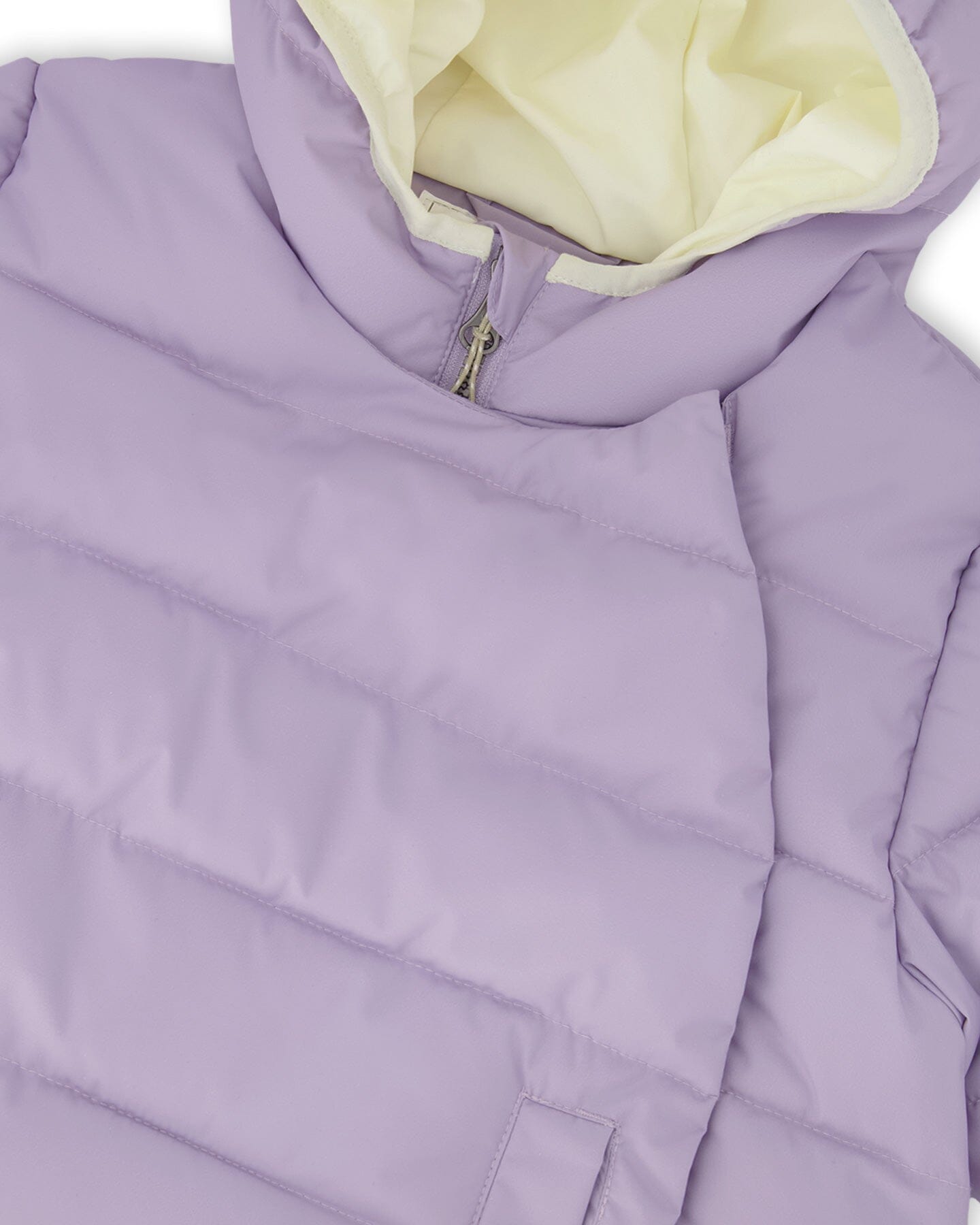 Compressible Winter Puffy Coat Designed For Car Seat Purple Gray - H10B500_591