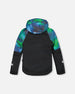 Two-Piece Play Snowsuit With Colorblocked Jacket Green - H10EB46_314