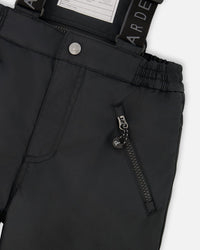 Two-Piece Play Snowsuit With Printed Jacket Black - H10EB46_999