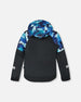 Two-Piece Play Snowsuit Teal Blue Camouflage - H10PB27_189