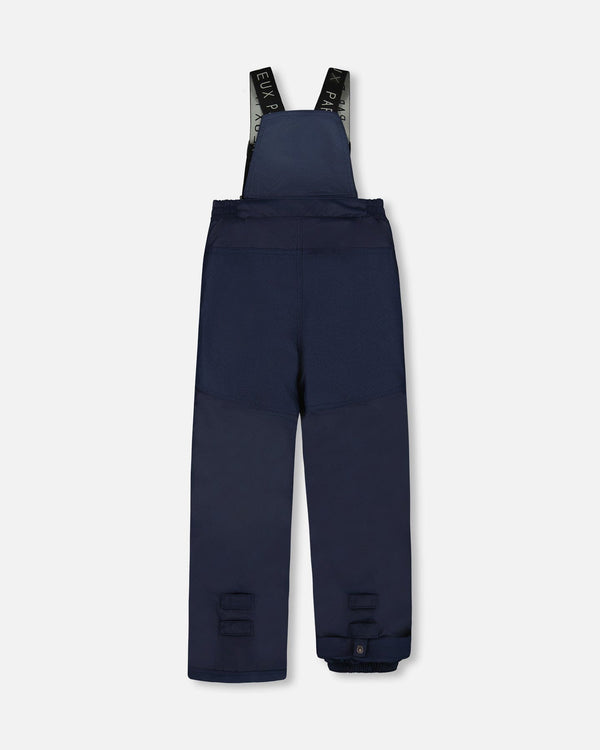 Two-Piece Play Snowsuit With Printed Colorblocked Jacket Navy Blue - H10PB43_479