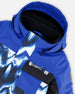 One-Piece Play Snowsuit With Print And Colorblocking Black - H10PB75_999