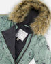 One-Piece Baby Play Snowsuit Designed For Car Seat Sage Animal Print - H10PBB75_032