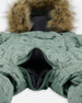 One-Piece Baby Play Snowsuit Designed For Car Seat Sage Animal Print - H10PBB75_032