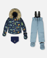 Combinaison de neige deux pièces BABY PLAY bleu gris