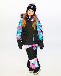 Two-Piece Play Snowsuit Black Butterfly Print Snowsuits Deux par Deux 