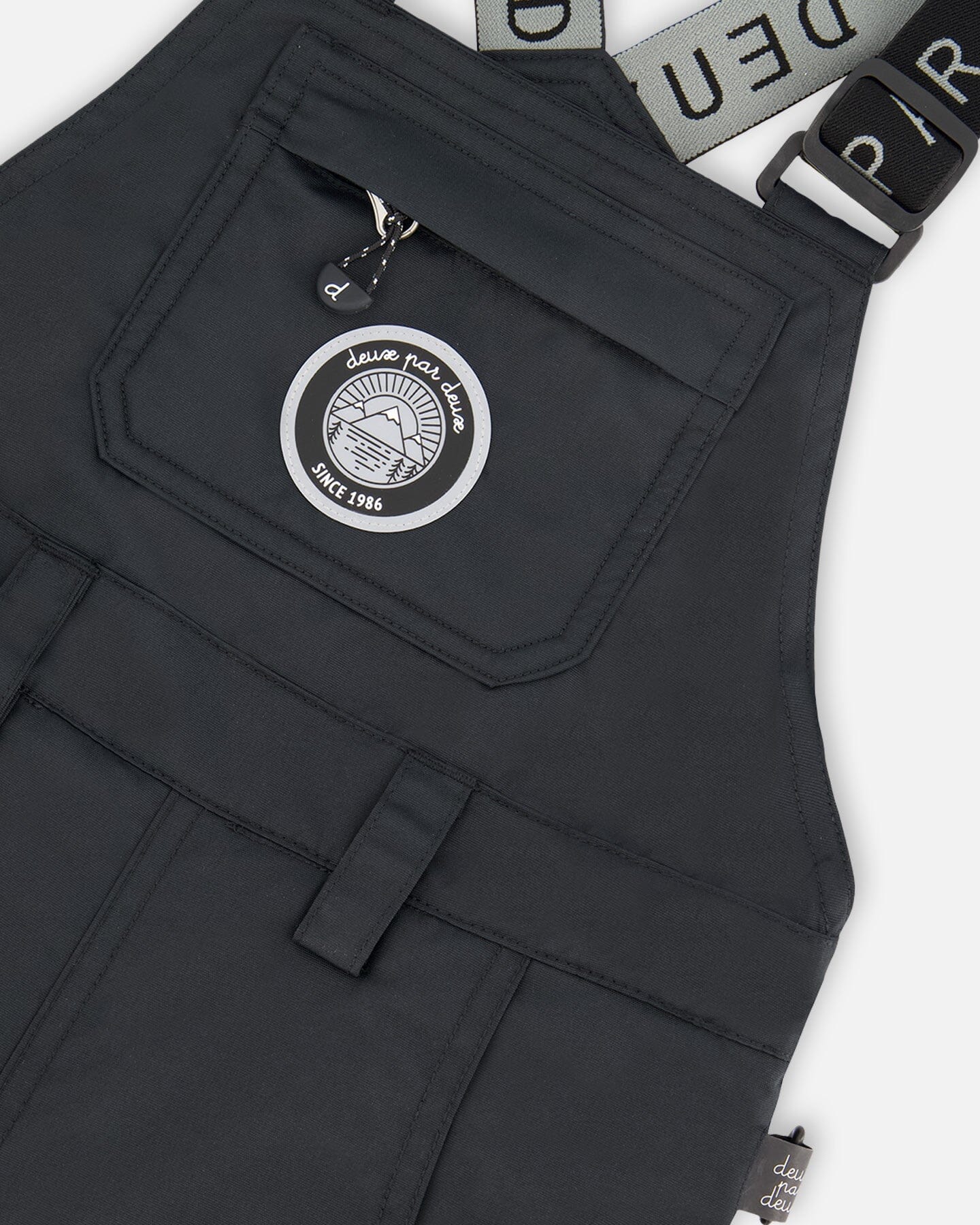 Solid Play Overall Snow Bib Black - H10T220_999