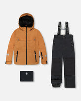 Habit de neige deux pièces TEKNIK uni brun et noir