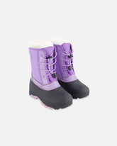 Bottes d'hiver lavande à chausson amovible