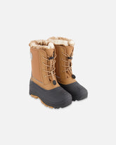 Bottes d'hiver brun cassonade à chausson amovible
