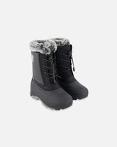 Bottes d'hiver noir à chausson amovible