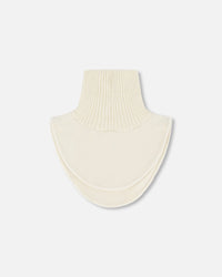 Polar Fleece And Knit Neckwarmer Off-White - H10XCOL_165
