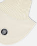 Polar Fleece And Knit Neckwarmer Off-White - H10XCOL_165