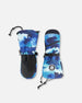 Winter Mittens Teknik Teal Blue Camouflage Winter Accessories Deux par Deux 