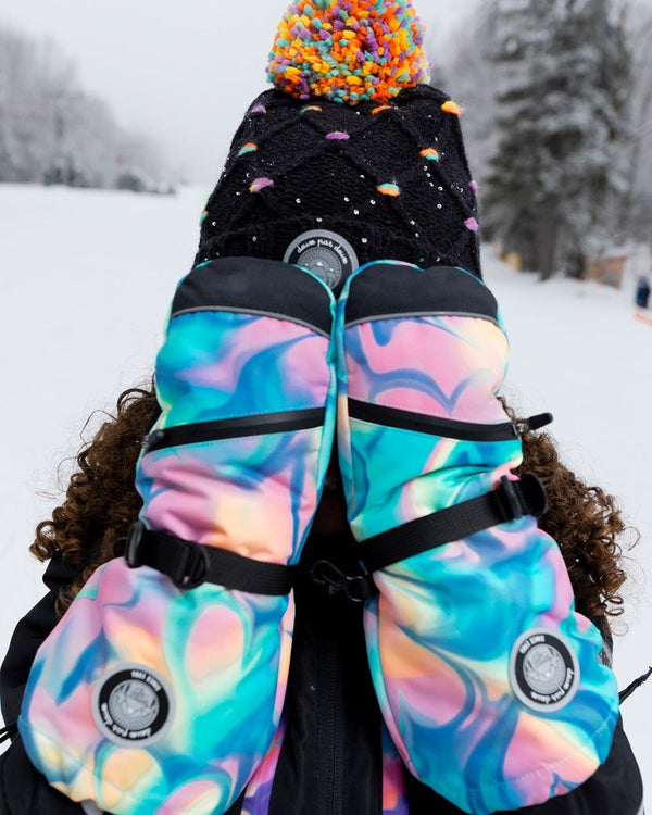 Winter Mittens Teknik Pink And Blue Marble - H10XM203_007