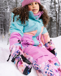 Winter Mittens Teknik Pink Watercolor Flower Print - H10XM203_012