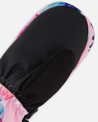 Winter Mittens Teknik Pink Watercolor Flower Print - H10XM203_012