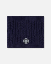 Lined Winter Neckwarmer Navy Blue