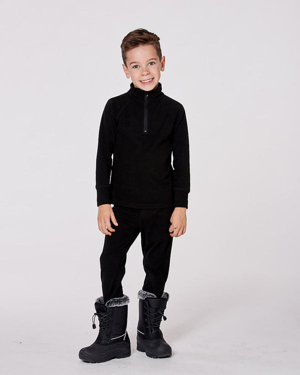 Two-Piece Thermal Underwear Set Black - H10Y600_999