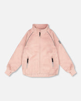 Veste polaire coupe-vent TEKNIK mi-saison rose