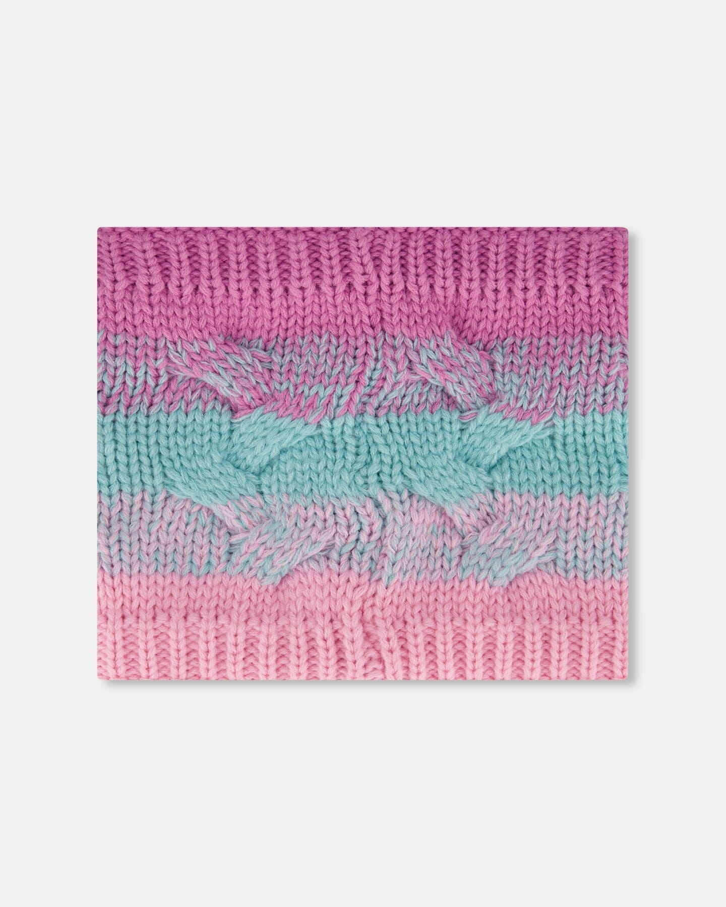 Lined Knit Neckwarmer Pink, Orange And Turquoise - H10Z28_000