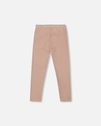 Rib Striped Leggings Beige And Off-White - H20G61_000