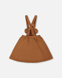 Quilted Overall Dress Mocha - H20G80_118