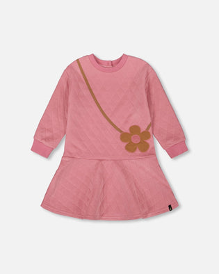 Quilted Dress Purple Pink - H20G85_543